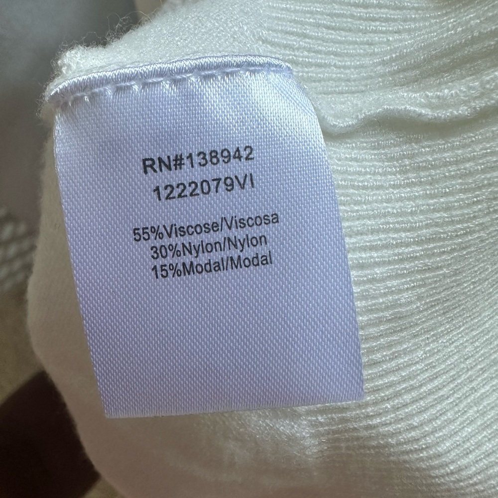 White Ruffle Sleeve Top - Picture 3 of 3